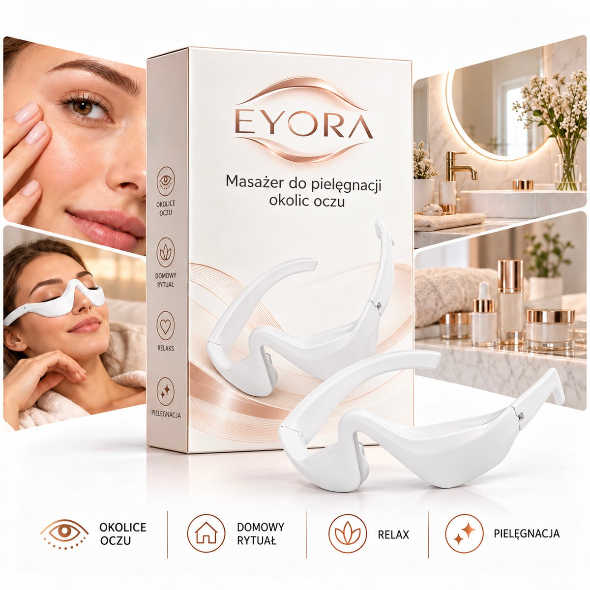 Eyora – Masażer do pielęgnacji okolic oczu
